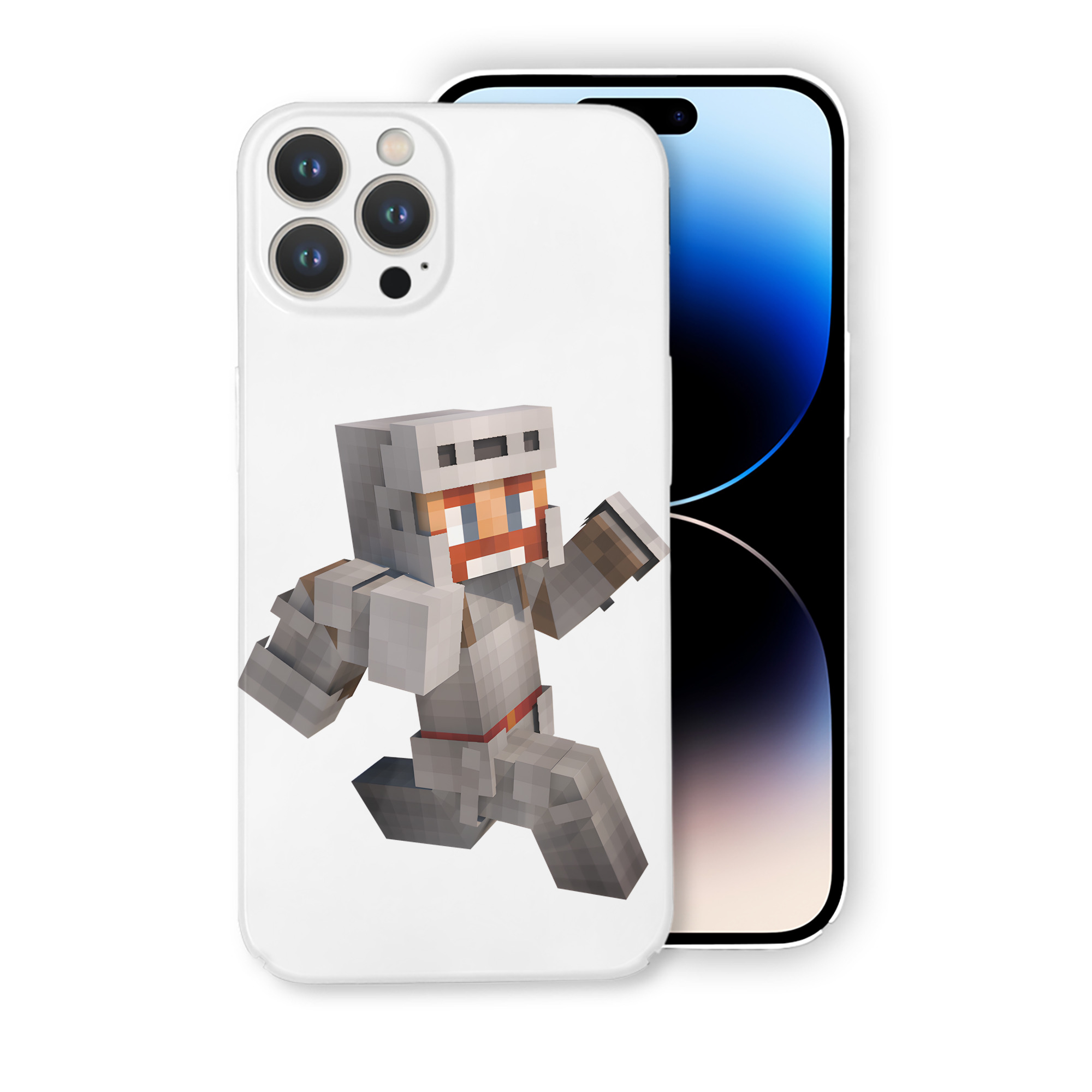 （画像用） マインクラフト ブロックの世界 Minecraft MC Block world 【iPhone 14シリーズ対応】ハードケース